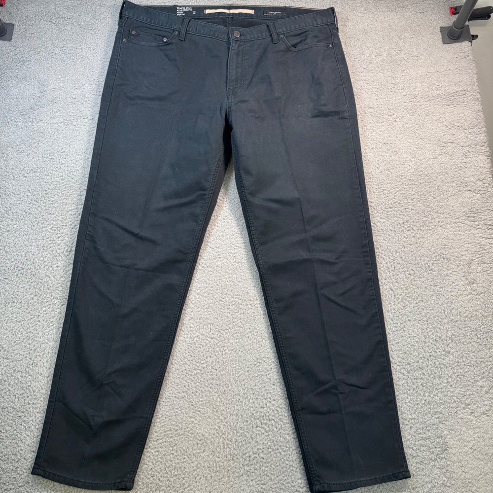 Banana Republic Travel Jean Mens 42x32 Athletic Fit‎ Black Stretch Pants